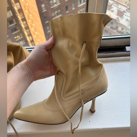 Zimmermann Tie-Detailed Leather Ankle Boots - Picture 12 of 12